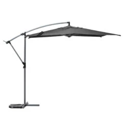 Parasol Décentré Rond Manoa Ardoise Hespéride 8 Parasol Décentré Rond Manoa Ardoise Hespéride -Mobilier Soldes parasol decentre rond manoa ardoise hesperide 1 1