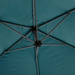 Parasol Décentré Rond Manoa Bleu Canard Hespéride -Mobilier Soldes parasol decentre rond manoa bleu canard hesperide 2