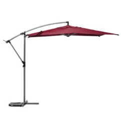 Parasol Décentré Rond Manoa Bordeaux Hespéride 8 Parasol Décentré Rond Manoa Bordeaux Hespéride -Mobilier Soldes parasol decentre rond manoa bordeaux hesperide 1