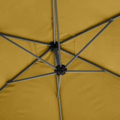 Parasol Décentré Rond Manoa Jaune Moutarde Hespéride 9 Parasol Décentré Rond Manoa Jaune Moutarde Hespéride -Mobilier Soldes parasol decentre rond manoa jaune moutarde hesperide 2