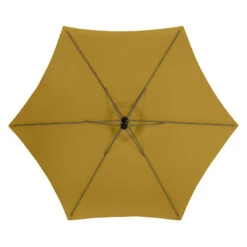 Parasol Décentré Rond Manoa Jaune Moutarde Hespéride 11 Parasol Décentré Rond Manoa Jaune Moutarde Hespéride -Mobilier Soldes parasol decentre rond manoa jaune moutarde hesperide 4