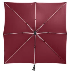 Parasol Déporté Carré Equador Bordeaux Hespéride -Mobilier Soldes parasol deporte carre equador bordeaux hesperide 3