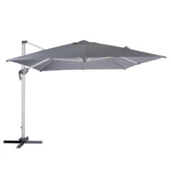 Parasol Déporté Rectangulaire Equador Ardoise Hespéride -Mobilier Soldes parasol deporte rectangulaire equador ardoise hesperide 1 1