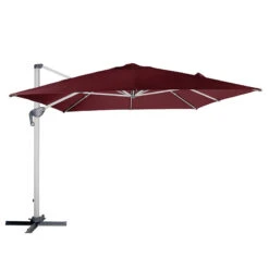 Parasol Déporté Rectangulaire Equador Bordeaux Hespéride -Mobilier Soldes parasol deporte rectangulaire equador bordeaux hesperide 1