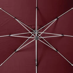 Parasol Déporté Rectangulaire Equador Bordeaux Hespéride -Mobilier Soldes parasol deporte rectangulaire equador bordeaux hesperide 6