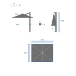 Parasol Déporté Rectangulaire Equador Olive Hespéride 17 Parasol Déporté Rectangulaire Equador Olive Hespéride -Mobilier Soldes parasol deporte rectangulaire equador olive hesperide 1 7