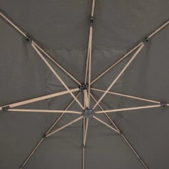 Parasol Déporté Rectangulaire Soly Honey Et Charbon Hespéride -Mobilier Soldes parasol deporte rectangulaire soly honey et charbon hesperide 3