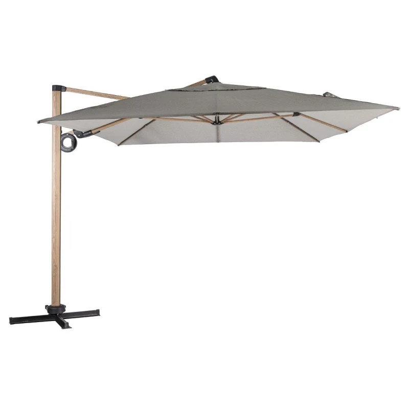 Parasol Déporté Rectangulaire Soly Honey Et Noisette Hespéride 4 Parasol Déporté Rectangulaire Soly Honey Et Noisette Hespéride – Image 2