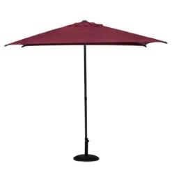 Parasol Droit Carré 2,5x2,5m Soya Bordeaux Hespéride -Mobilier Soldes parasol droit carre 25x25m soya bordeaux hesperide 1