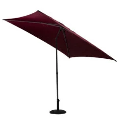 Parasol Droit Carré 2,5x2,5m Soya Bordeaux Hespéride -Mobilier Soldes parasol droit carre 25x25m soya bordeaux hesperide 2