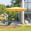 Parasol Droit Carré 2,5x2,5m Soya Jaune Moutarde Hespéride