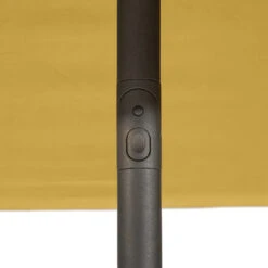 Parasol Droit Carré 2,5x2,5m Soya Jaune Moutarde Hespéride -Mobilier Soldes parasol droit carre 25x25m soya jaune moutarde hesperide 4