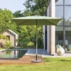Parasol Droit Carré 2,5x2,5m Soya Vert Olive Hespéride