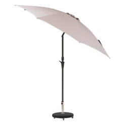 Parasol Droit Rond 2,7m Sisko Taupe Hespéride -Mobilier Soldes parasol droit rond 27m sisko taupe hesperide 2