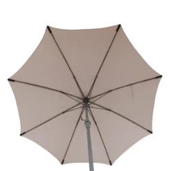 Parasol Droit Rond 2,7m Sisko Taupe Hespéride -Mobilier Soldes parasol droit rond 27m sisko taupe hesperide 3