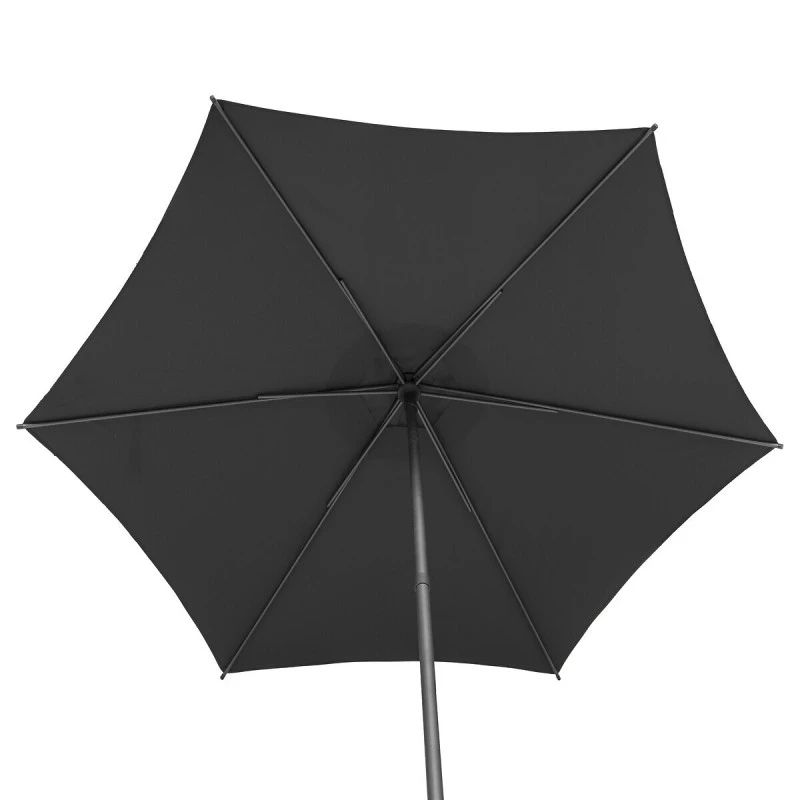 Parasol Droit Rond 2,7m Soya Ardoise Hespéride 4 Parasol Droit Rond 2,7m Soya Ardoise Hespéride – Image 2
