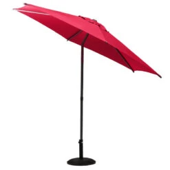 Parasol Droit Rond 2,7m Soya Grenade Hespéride -Mobilier Soldes parasol droit rond 27m soya grenade hesperide 2