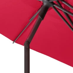 Parasol Droit Rond 2,7m Soya Grenade Hespéride -Mobilier Soldes parasol droit rond 27m soya grenade hesperide 5