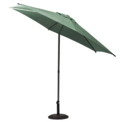 Parasol Droit Rond 2,7m Soya Vert Olive Hespéride 11 Parasol Droit Rond 2,7m Soya Vert Olive Hespéride -Mobilier Soldes parasol droit rond 27m soya vert olive hesperide 2
