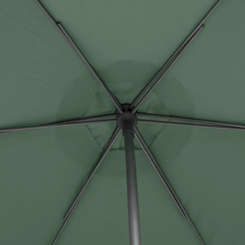 Parasol Droit Rond 2,7m Soya Vert Olive Hespéride 6 Parasol Droit Rond 2,7m Soya Vert Olive Hespéride – Image 4