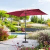 Parasol Mat Central 2x3 M Loompa Bordeaux Hespéride -Mobilier Soldes parasol mat central 2x3 m loompa bordeaux hesperide