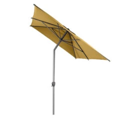 Parasol Mat Central 2x3 M Loompa Moutarde Hespéride -Mobilier Soldes parasol mat central 2x3 m loompa moutarde hesperide 2