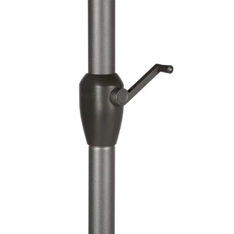 Parasol Mat Central Rond 3m Loompa Taupe Hespéride 8 Parasol Mat Central Rond 3m Loompa Taupe Hespéride – Image 6