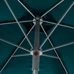 Parasol Rond 2,3m Anzio Bleu Canard Hespéride -Mobilier Soldes parasol rond anzio bleu canard hesperide 1 1