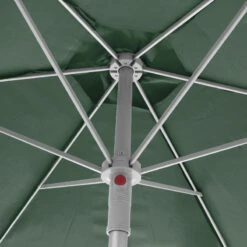 Parasol Rond 2,3m Anzio Vert Olive Hespéride -Mobilier Soldes parasol rond anzio vert olive hesperide 1 3
