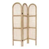 Paravent Cannage Et Bois 3 Panneaux Atmosphera -Mobilier Soldes paravent cannage et bois 3 panneaux atmosphera