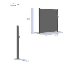 Paravent écran Antao Graphite Hespéride 15 Paravent écran Antao Graphite Hespéride -Mobilier Soldes paravent ecran antao graphite hesperide 1 6