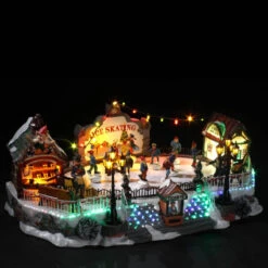 Patinoire De Noël Animée, Lumineuse Et Musicale 9 Patinoire De Noël Animée, Lumineuse Et Musicale -Mobilier Soldes patinoire de noel animee lumineuse et musicale 2