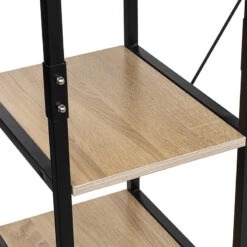 Penderie 5 étagères Métal Et Bois 5Five -Mobilier Soldes penderie 5 etageres metal et bois 5five 1