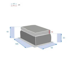 Pouf Extérieur Moorea Hespéride Savana -Mobilier Soldes pouf exterieur moorea hesperide savana 3