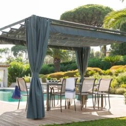 Rideaux Ardoises Pour Tonnelle Rectangulaire Palmeira Hespéride 8 Rideaux Ardoises Pour Tonnelle Rectangulaire Palmeira Hespéride -Mobilier Soldes rideaux ardoises pour tonnelle rectangulaire palmeira hesperide 2