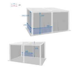 Rideaux Opaques Pour Tonnelle 4x3 M Avila Hespéride -Mobilier Soldes rideaux opaques pour tonnelle 4x3 m avila hesperide 2