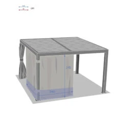 Rideaux Pour Tonnelle Majaé 3,6x3,6 M Hespéride 7 Rideaux Pour Tonnelle Majaé 3,6x3,6 M Hespéride -Mobilier Soldes rideaux pour tonnelle majae 36x36 m hesperide 1 2