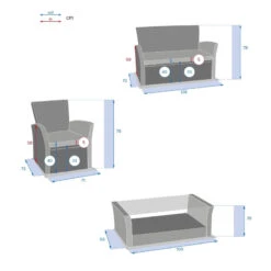 Salon Bora-bora Terre Ombre 4 Places Hespéride 13 Salon Bora-bora Terre Ombre 4 Places Hespéride -Mobilier Soldes salon bora bora terre ombre 4 places hesperide 3