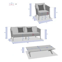 Salon De Jardin 5 Places Embruns Praline / Noisette Hespéride 14 Salon De Jardin 5 Places Embruns Praline / Noisette Hespéride -Mobilier Soldes salon de jardin 5 places embruns praline noisette hesperide 1 2