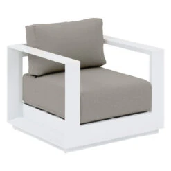 Salon De Jardin Allure Gris Minéral/blanc 5p Hespéride -Mobilier Soldes salon de jardin allure gris mineralblanc 5p hesperide 5
