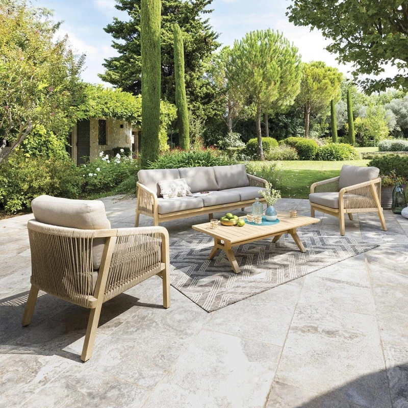 Salon De Jardin En Bois 5p Papouasie Hespéride 3 Salon De Jardin En Bois 5p Papouasie Hespéride