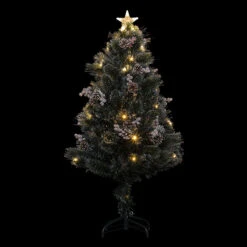 Sapin De Noël 120 Cm Pommes De Pin Lumineux Sofia