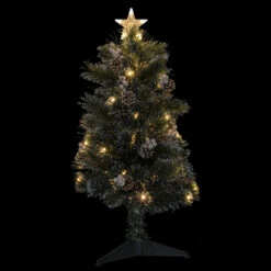 Sapin De Noël 90 Cm Pommes De Pin Lumineux Sofia