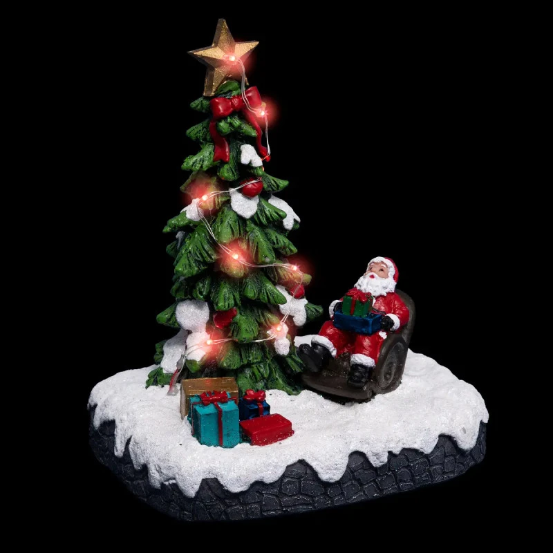 Sapin De Noël Et Fauteuil Du Père-Noël Lumineux 3 Sapin De Noël Et Fauteuil Du Père-Noël Lumineux