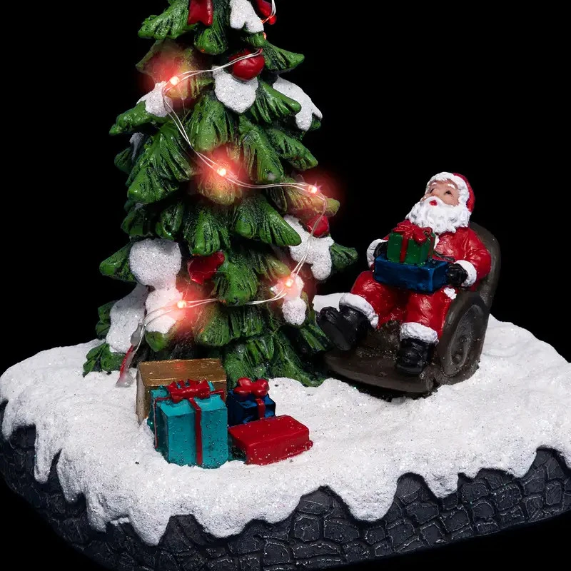 Sapin De Noël Et Fauteuil Du Père-Noël Lumineux 4 Sapin De Noël Et Fauteuil Du Père-Noël Lumineux – Image 2