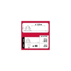 Sapin De Noël 90 Cm Vert Lumineux LED Blanc -Mobilier Soldes sapin vert lumineux 90 cm fibre optique 2