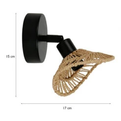 Spot Ozana En Métal Et Corde Ostaria 12 Spot Ozana En Métal Et Corde Ostaria -Mobilier Soldes spot ozana en metal et corde ostaria 4