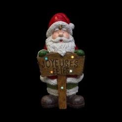 Statue Père-Noël En Résine H70 Lumineux
