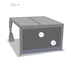 Store Semi-automatique Grand Modèle Pour Tonnelle Majaé Hespéride -Mobilier Soldes store semi automatique grand modele pour pergola majae hesperide 1 1