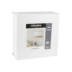 Suspension 3 Abat-jours Cannage Et Tissu Blanc Ostaria -Mobilier Soldes suspension 3 abat jours cannage et tissu blanc ostaria 2